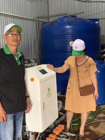 Hệ châm phân tự động trong nhà màng dưa lưới